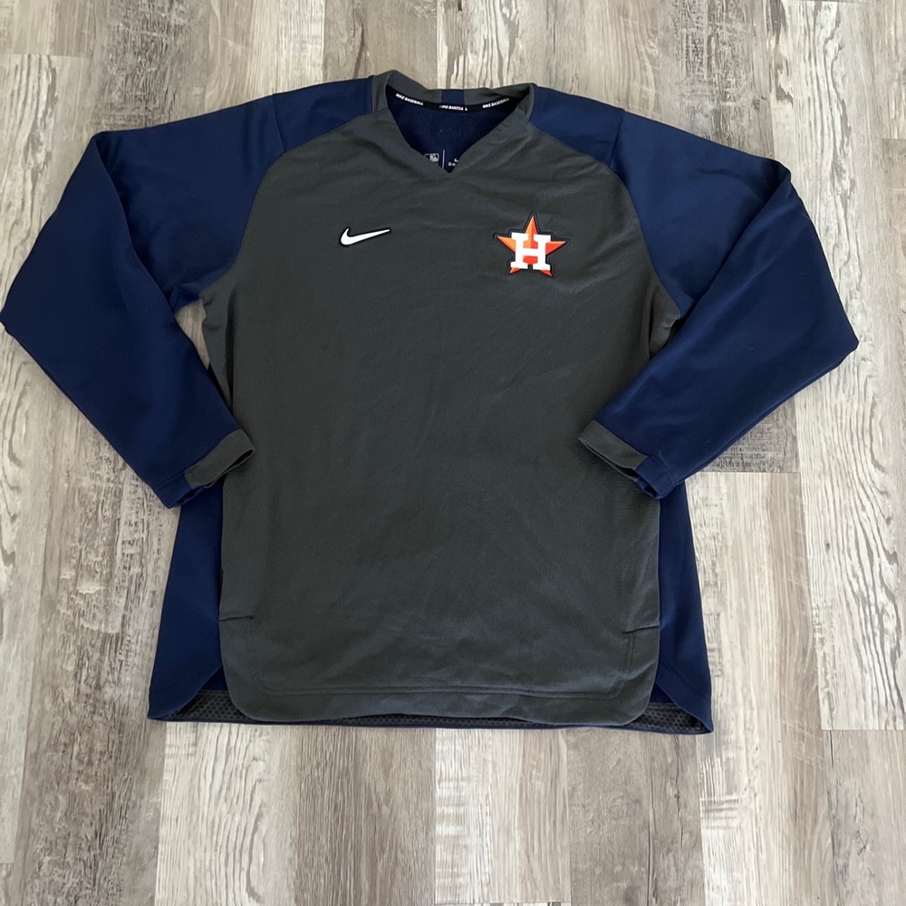 SIZE XL | MENS | Nike Baseball MLB Houston Astros Therma Sweatshirt | Blue